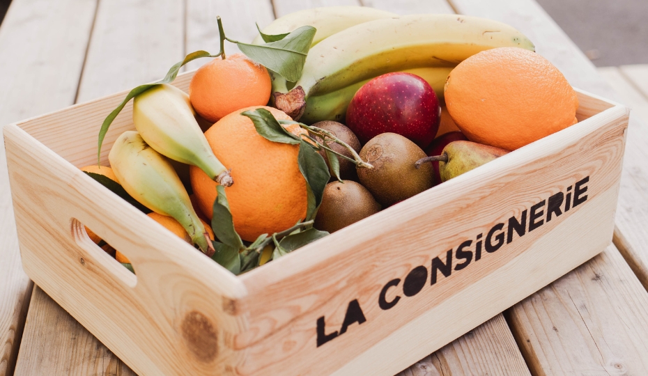 Un des fruits livré avec le panier de fruits de La Consignerie au Bureau