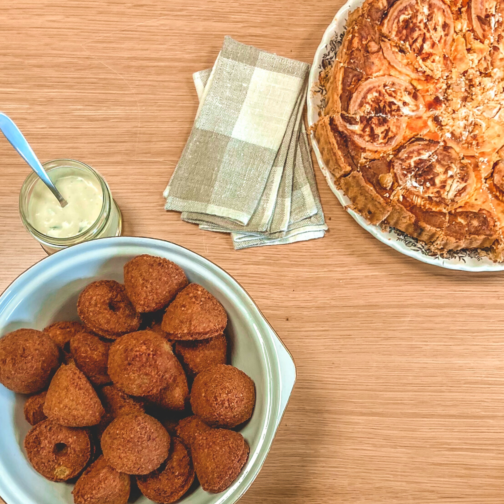 falafel et quiche