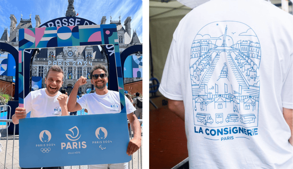 L'équipe La Consignerie aux Jeux Olympiques de Paris 2024